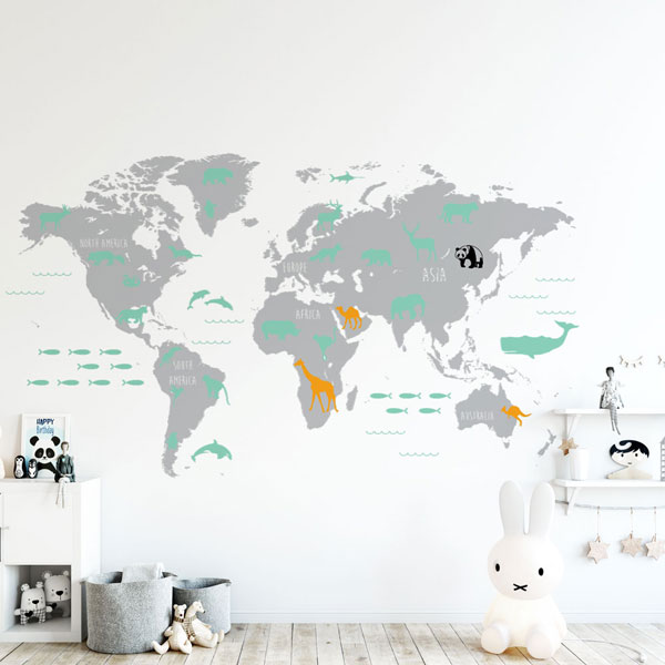 World-Map-Wall-Decal