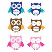 Owls Wall Decal colours