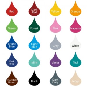Space Rockets Wall Decal colour chart