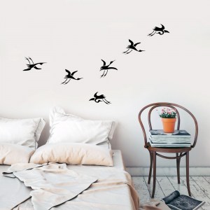Japanese Cranes Wall Decal