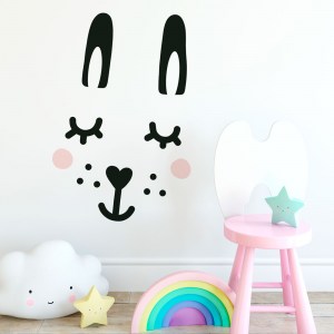 Smiley Bunny Wall Decal