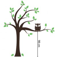 Tree with Owl Wall Decal