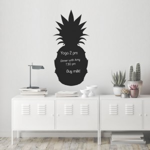 Reusable Chalkboard Pineapple Wall Decal