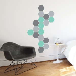 Honeycomb wall decal