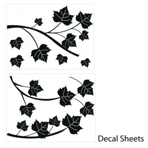 Maple Branch Wall Decal Sheets