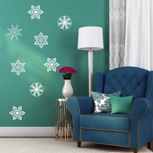 Snowflakes wall decal