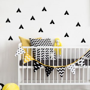 Teepees pattern wall decal
