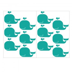 Whales pattern sheets